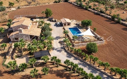 Vistas Aérea en finca de Campos, Mallorca